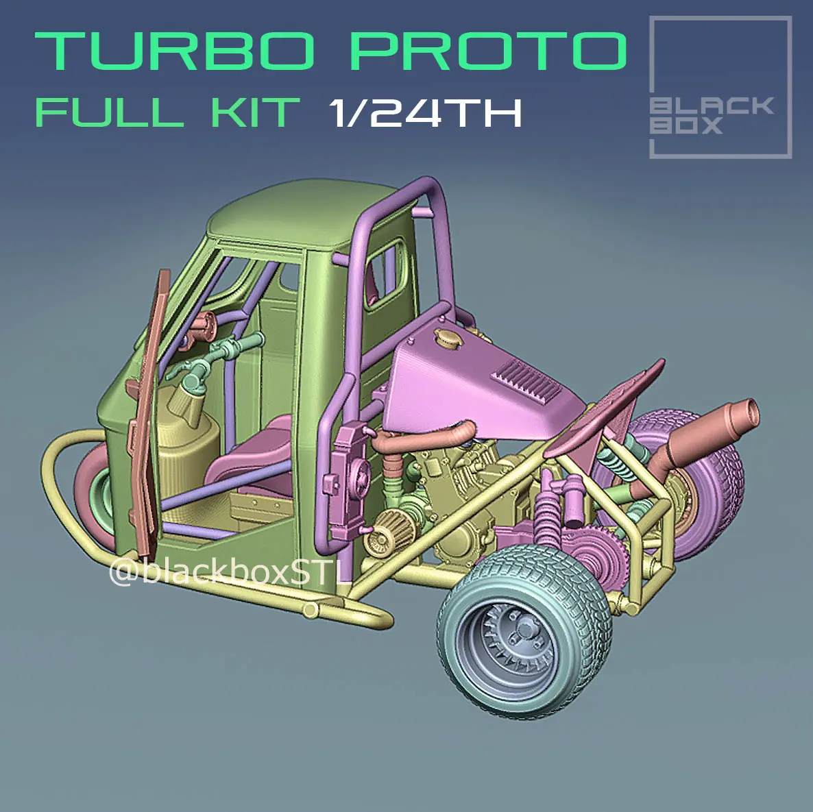 TURBO PROTO 3 wheeler FULL MODELKIT 1-24