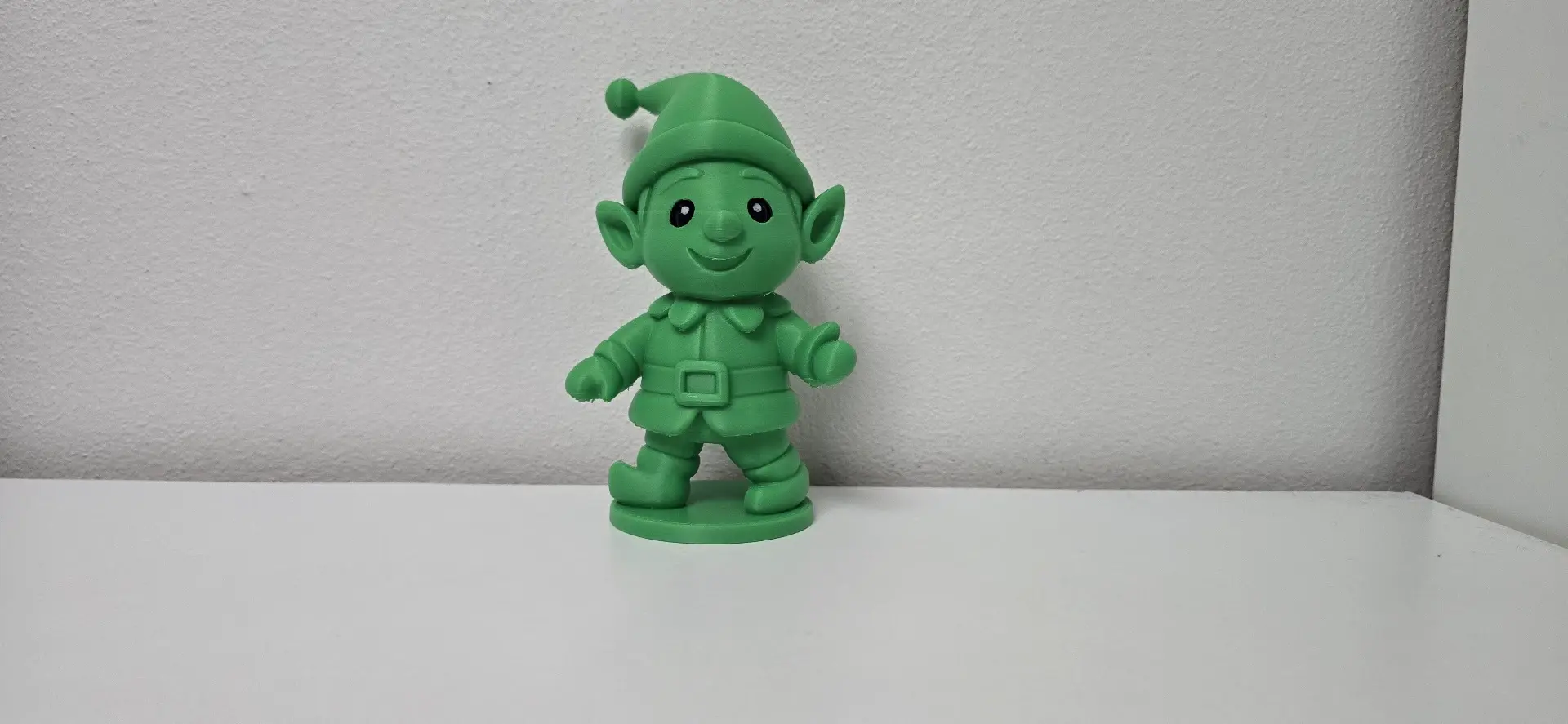 Smiling Elf Ready for Christmas Workshop Figure