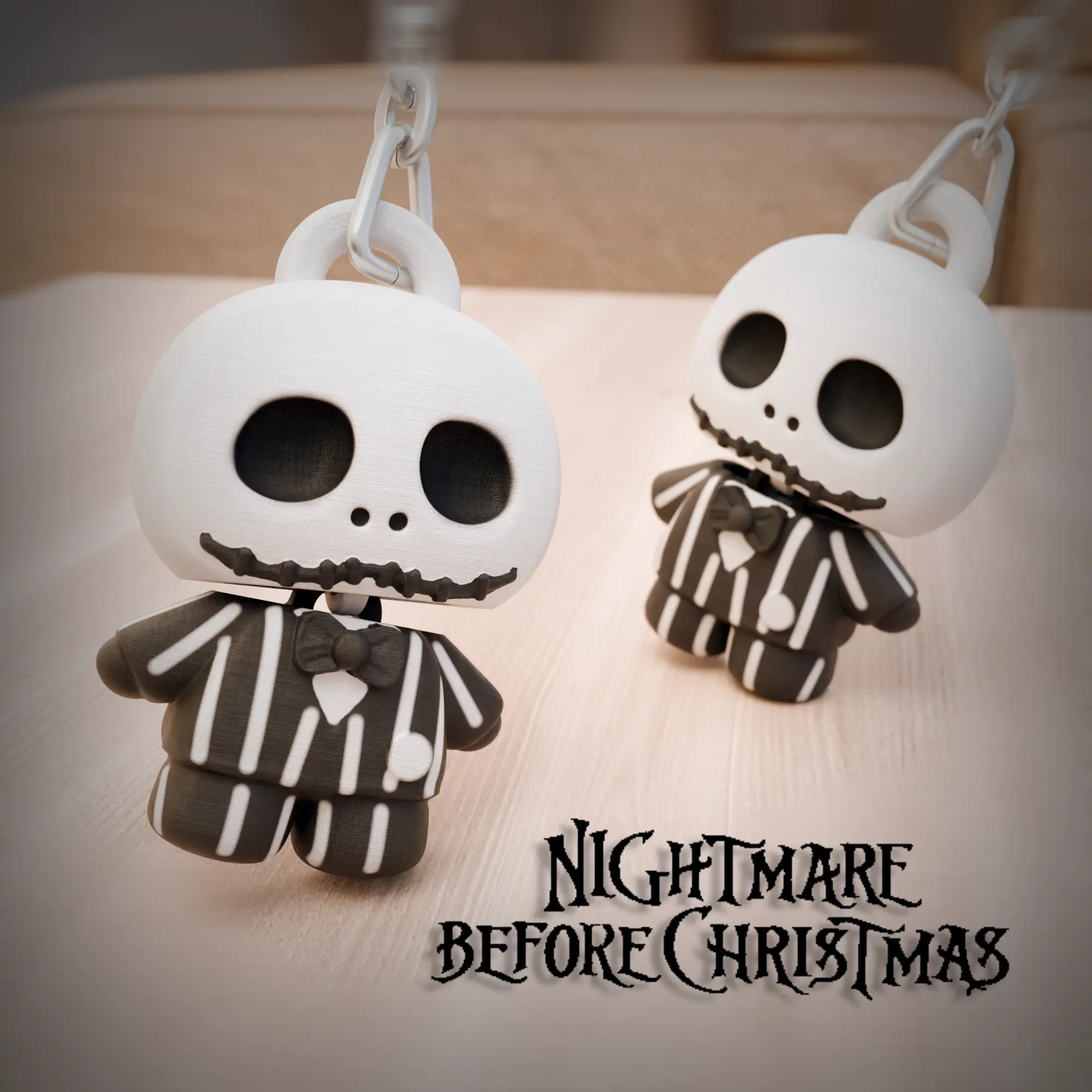 JACK SKELLINGTON ARTICULED KEYCHAIN