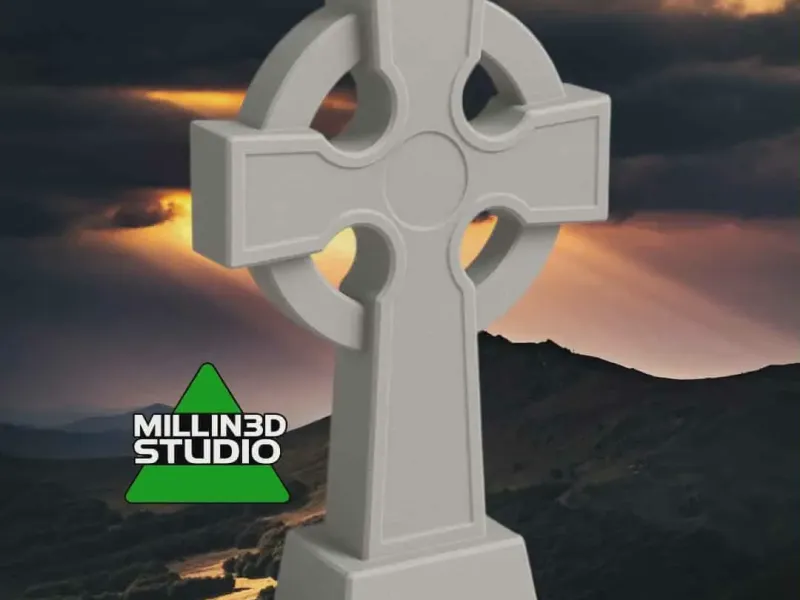 Gaelic Celtic Cross / Gravestone Marker