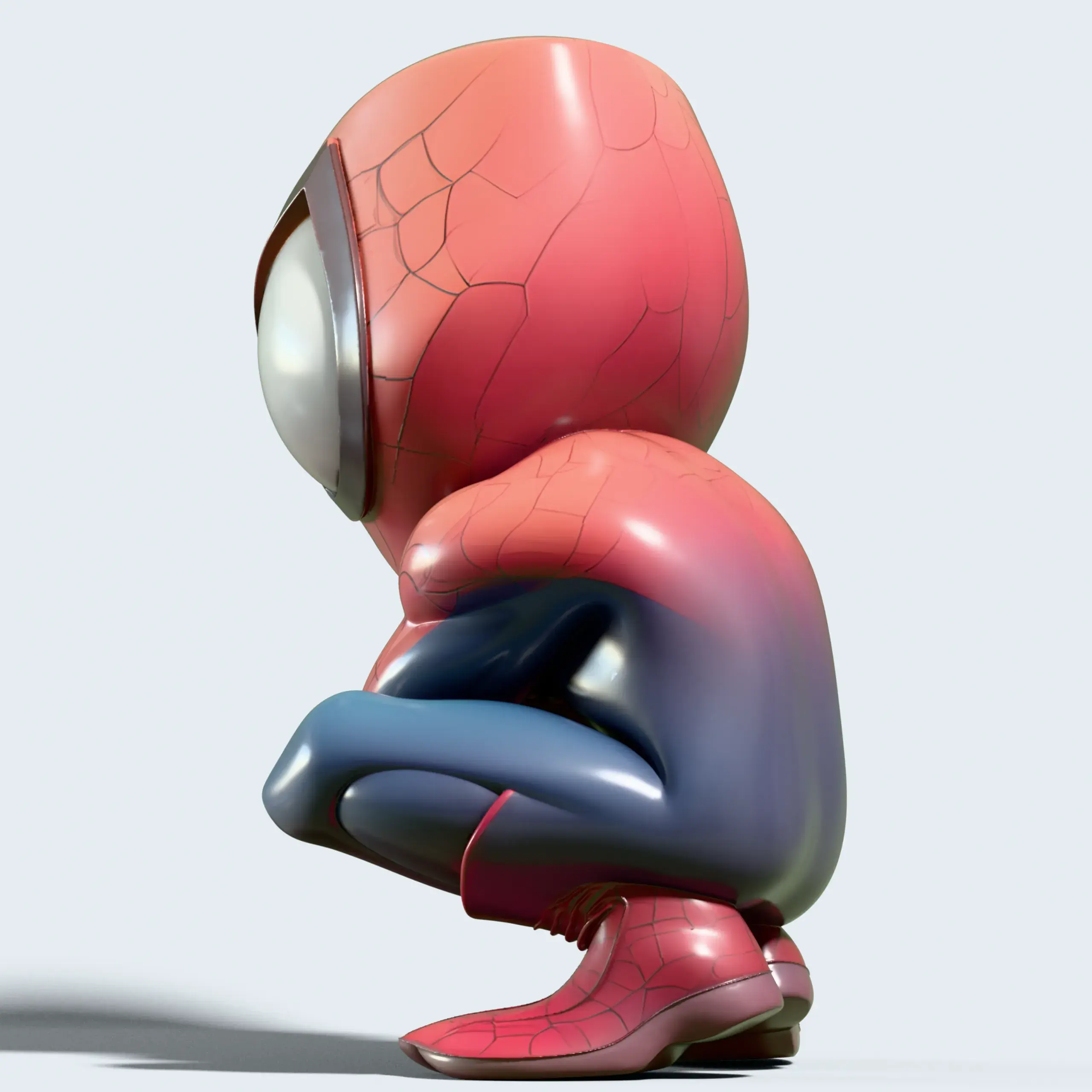 3D Printer Files | 3MF File | Spider Man Chibi Fan Art STL | Creality Cloud