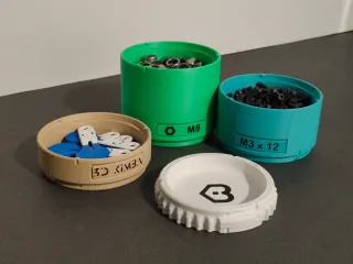 Cylindrical Stackable Containers - Twist Lock