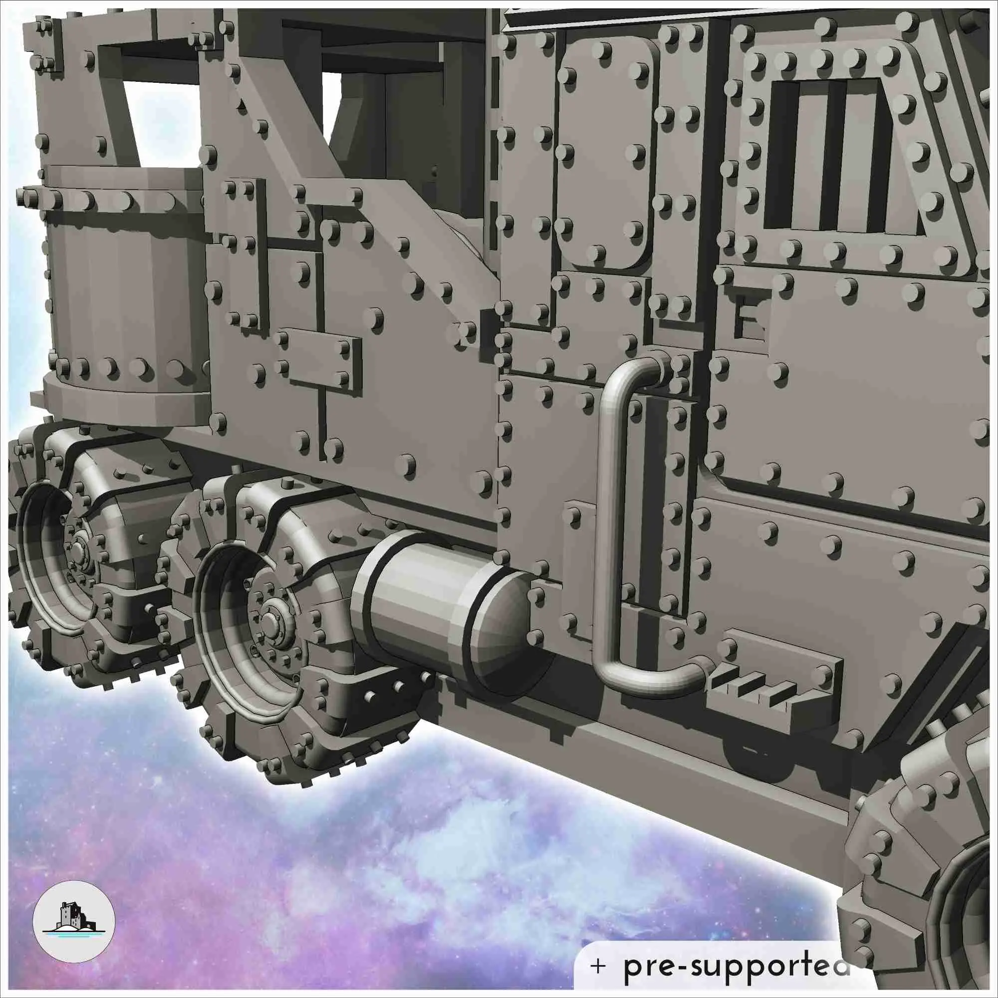 Veicolo corazzato Ork con rullo compressore chiodato (5) - miniature
