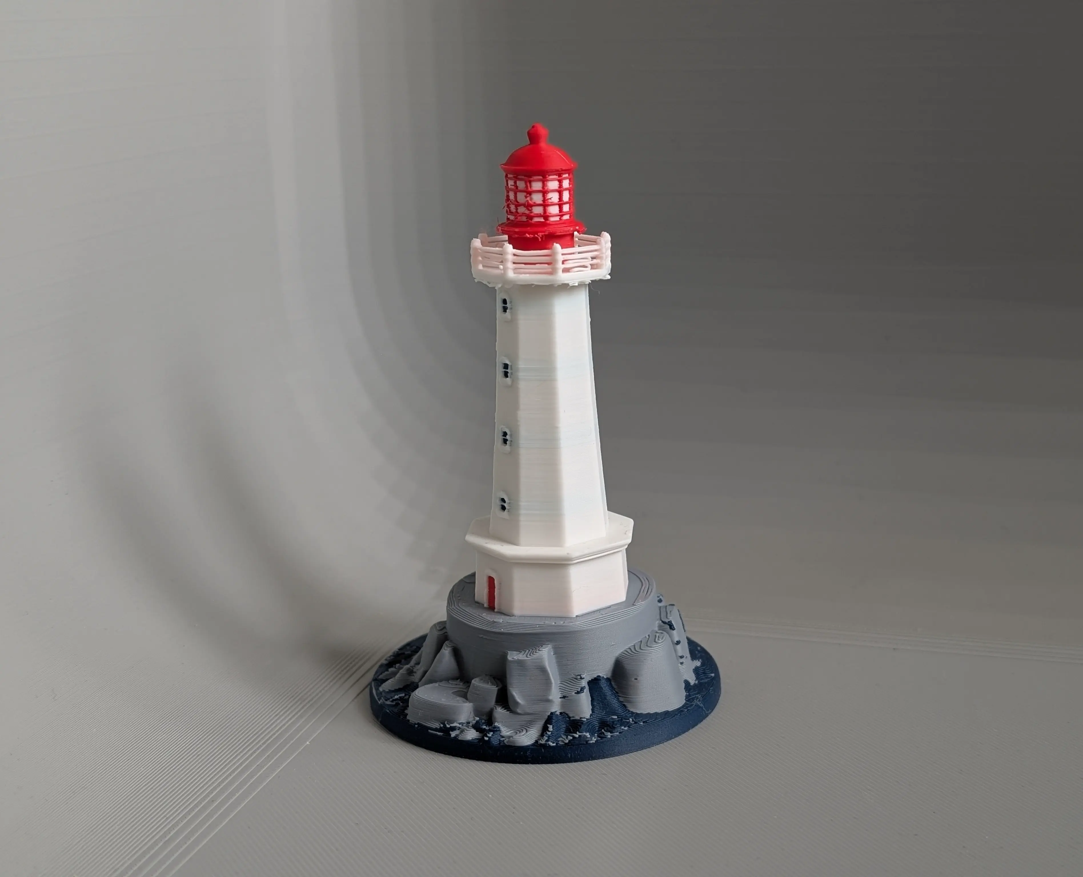 Lighthouse On The Rocks Miniature