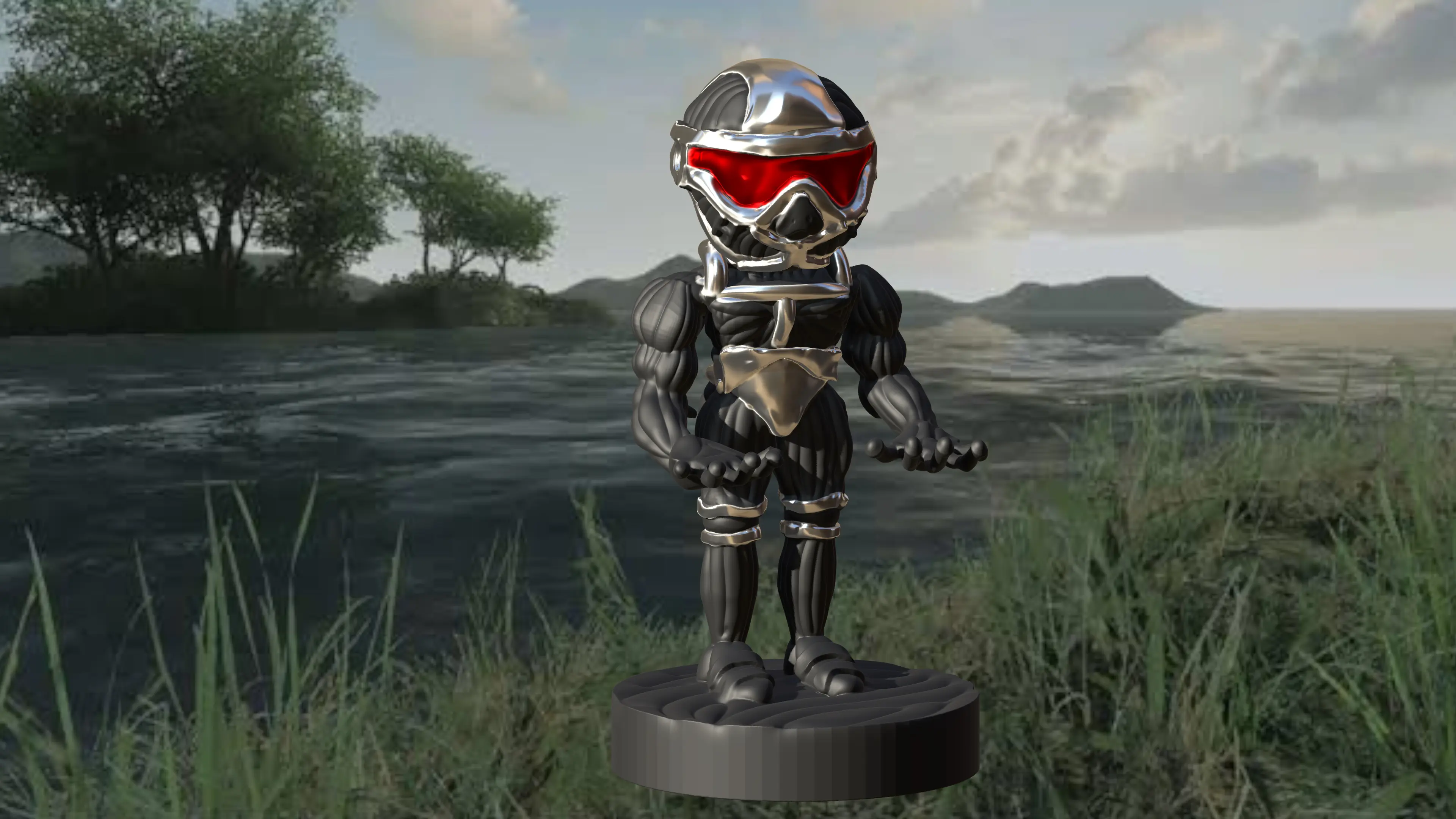 Crysis Nanosuit Chibi Joystick Holder