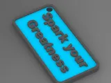 3D Quote Keychain - 9-0