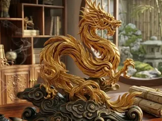 Dragon sculpture