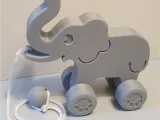 Elephant pull along toy-1