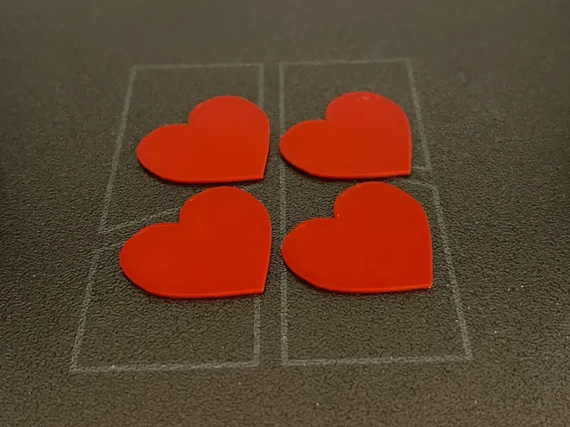 Heart guitar pick