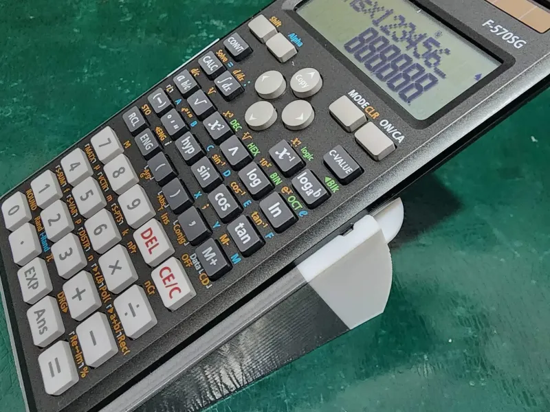 Adaptive tool calculator slanted base holder