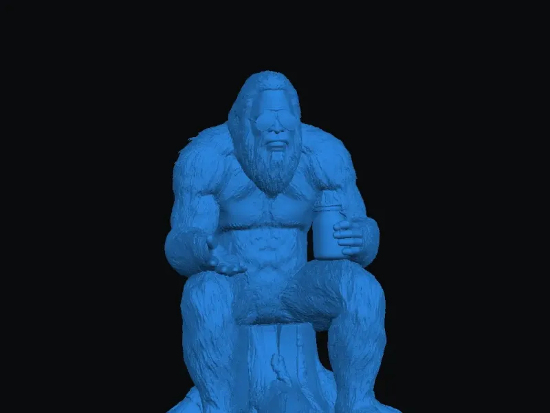 Sasquatch w/ Mason Jar