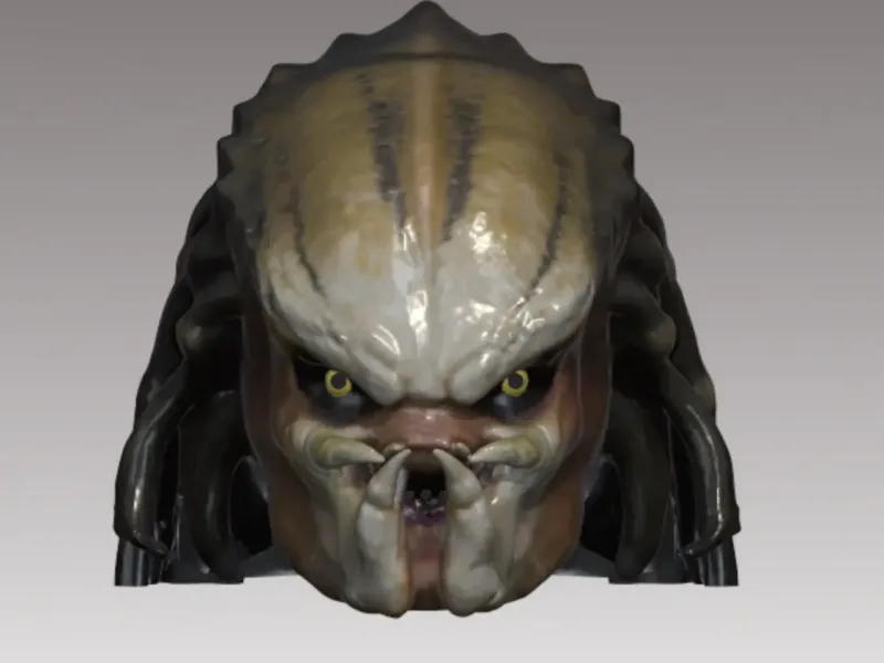 Predator helmet life size