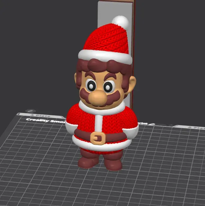 Knitted Santa Mario (cute)