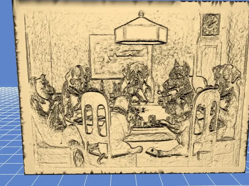 Dogs playing poker by C.M. Coolidge