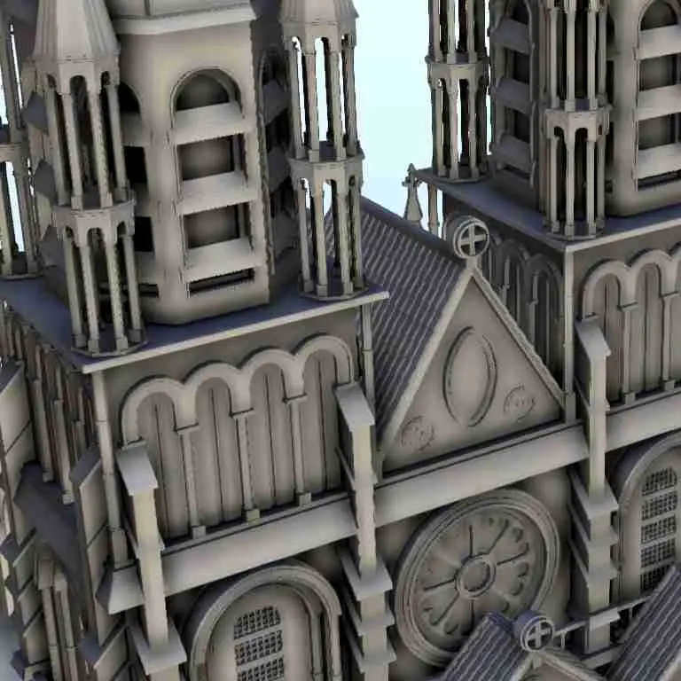 Gothic cathedrale 11 - scenery medieval miniatures warhammer