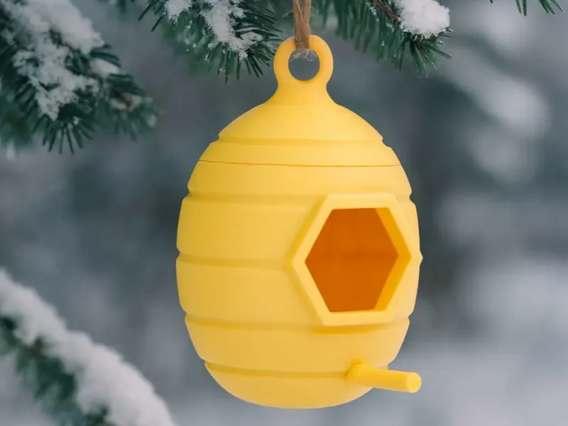 Garden Beehive Bird Feeder for Small Birds