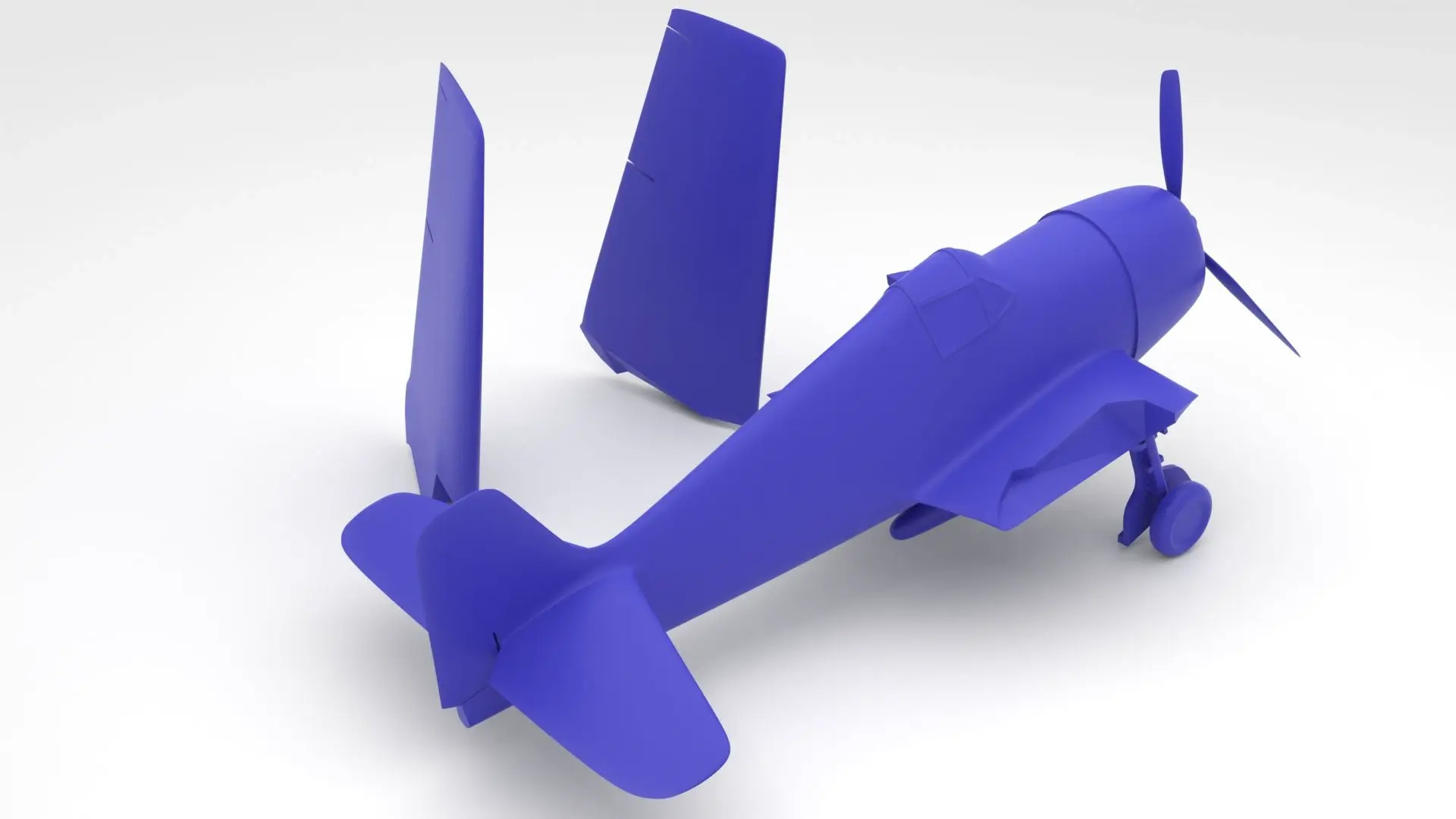 Grumman F6F Hellcat folded