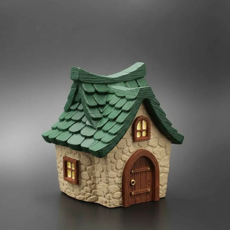 Cozy Fantasy Cottage House – Detailed 3D Printable Miniature