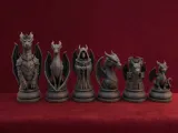 Dragon Chess Set – 3D Printable Fantasy Chess Pieces-1