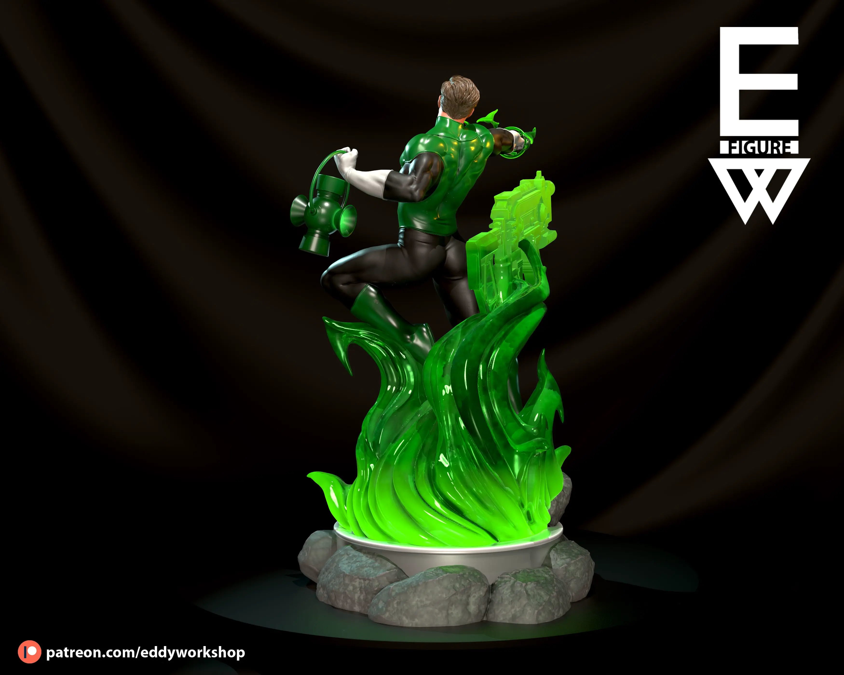 Lanterna Verde - 3D STL PRONTO PARA IMPRIMIR