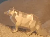 Low poly Arctic Fox-5