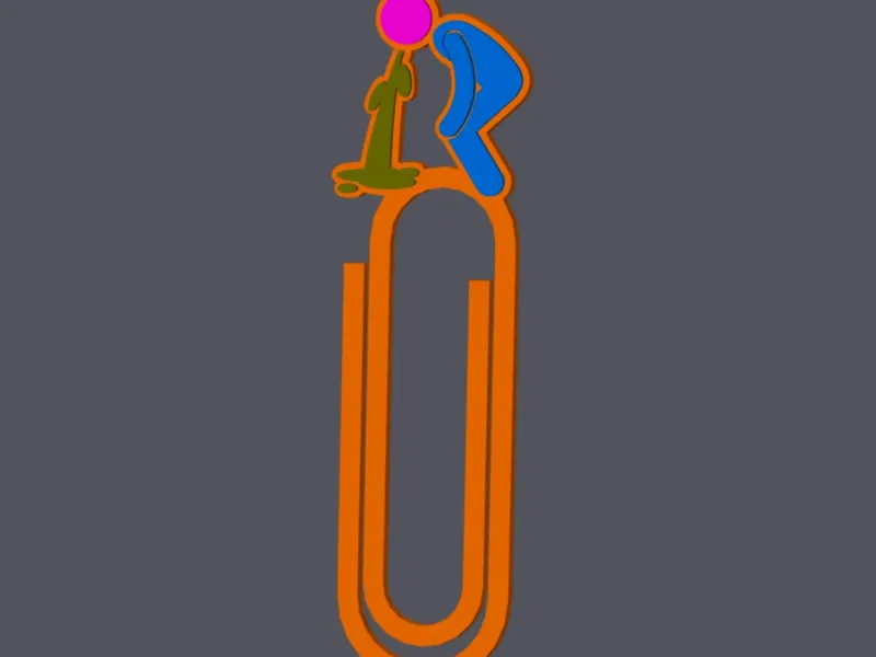 Man Throwing Up - Paperclip