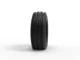 Tractor front tire 2 deflated Scale 1:25-3