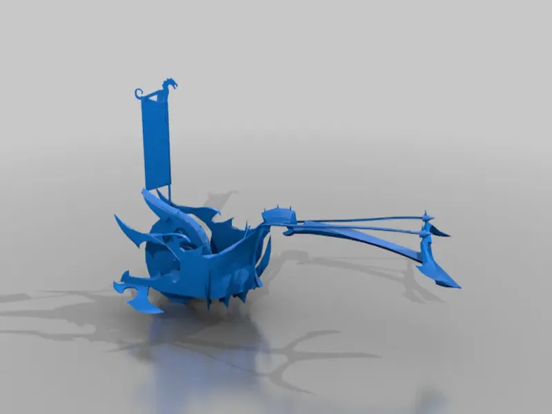 cold one chariot - dark elf warmachine