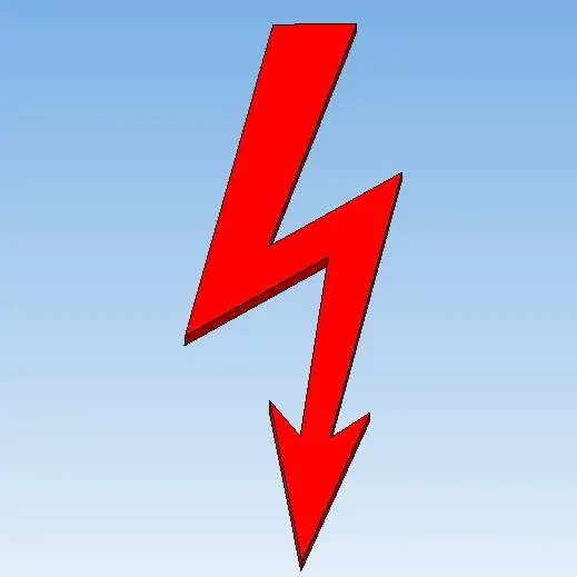 Lightning sign, high voltage