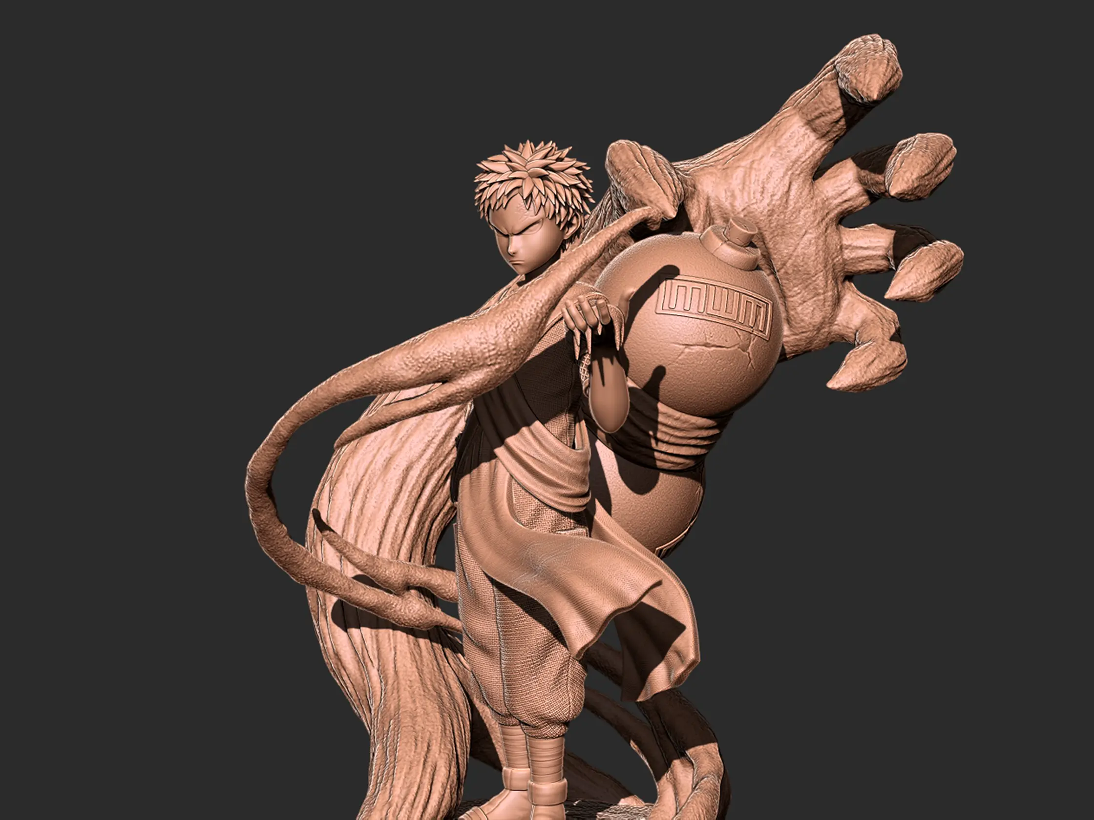 Gaara - Naruto modèle imprimé en 3D