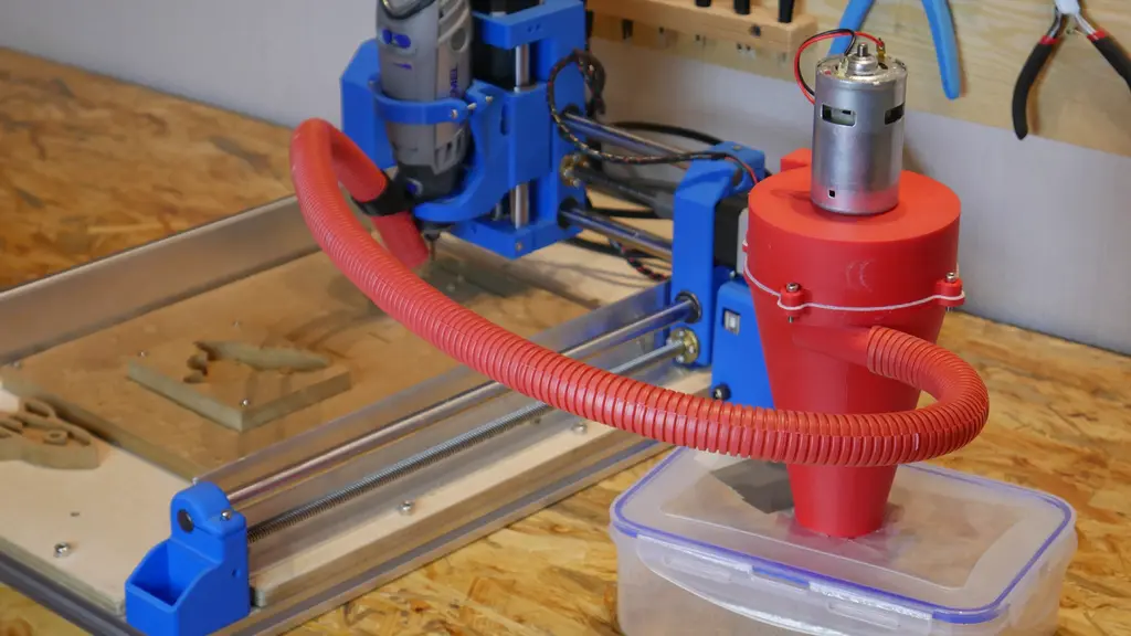 3D Printed Vacuum Cleaner For CNC Machine