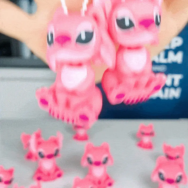 Cute Flexi Angel (Toy, Keychain & Magnet), Mini Animal, Art