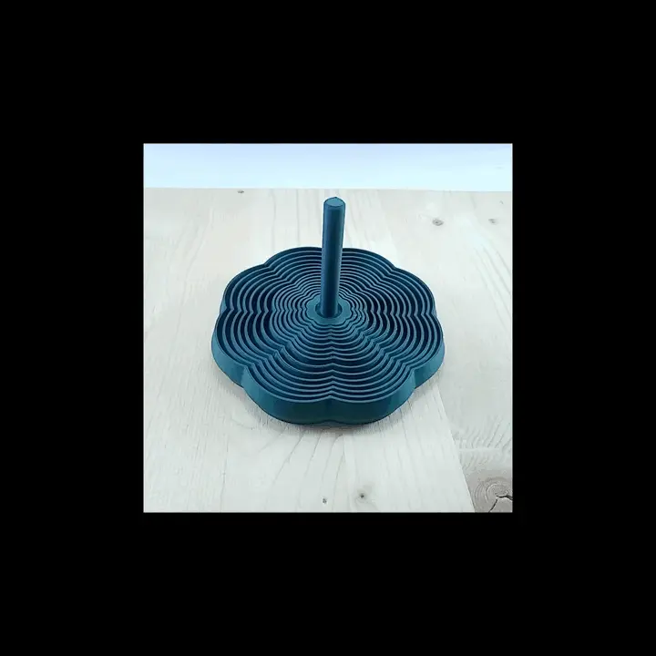 Fractal Fidget Curvy 8 Poles With Handle