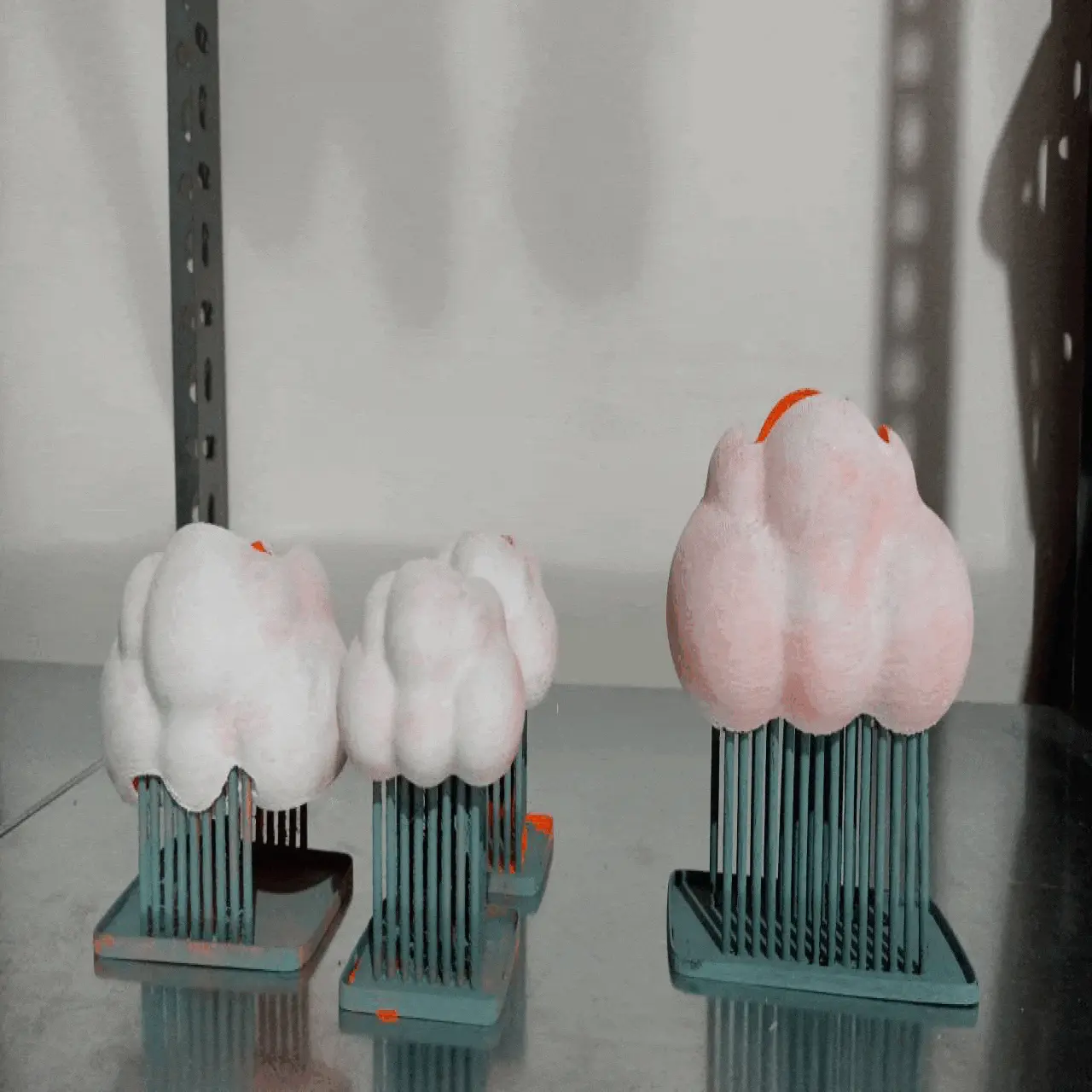 Minimalist Cloud And Rain-Themed Bathroom Set