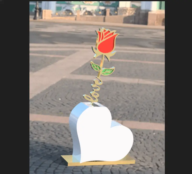 Valentine Love Vase