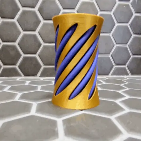 Spiral Vortex Fidget Letter i Passthrough Toy