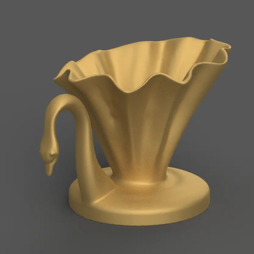 Elegant Swan planter- candy container - urn- candle holder