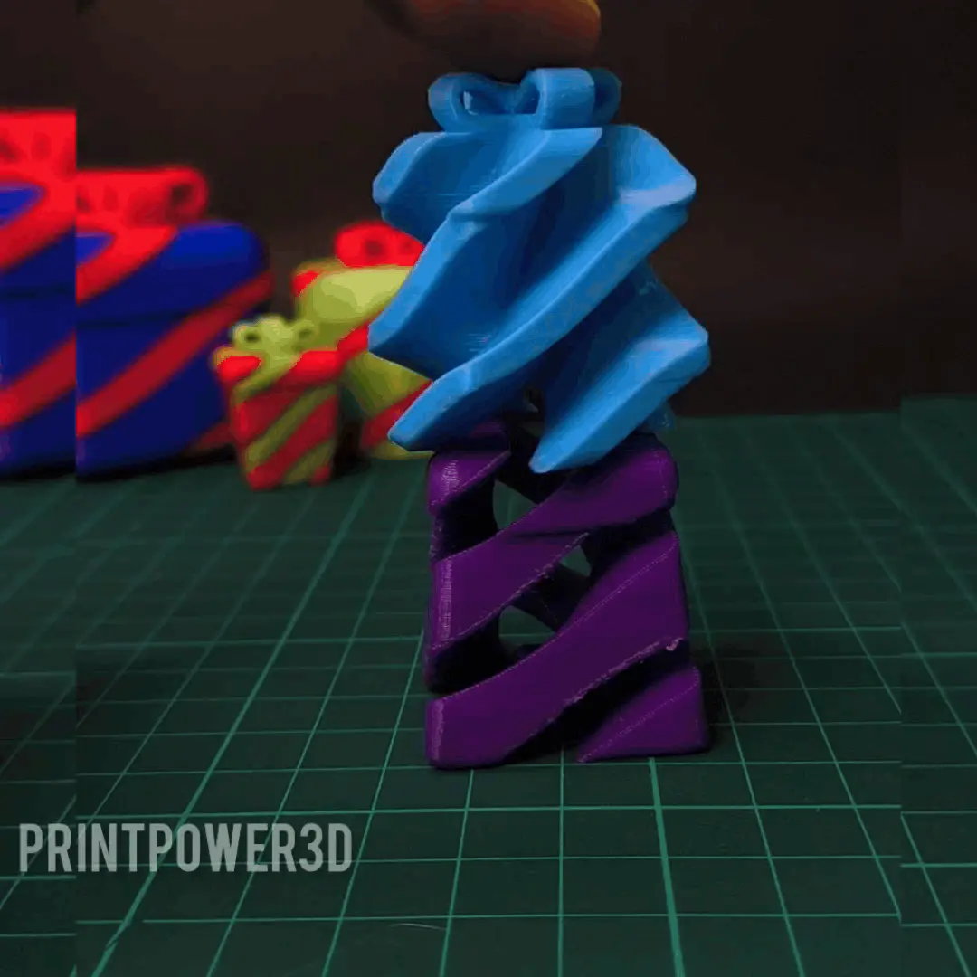 Spiral christmas helix toy / fidget 3