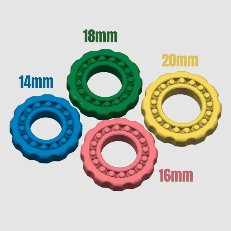 Fidget ball rings