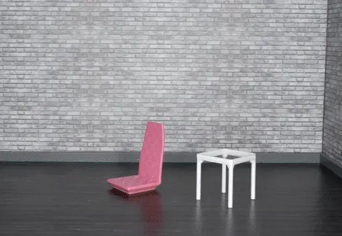 Modern Miniature Chair 1:12 scale for Dollhouses