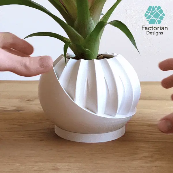 Plant Pot With Hidden Box | Planter Model "HiddenLotus"