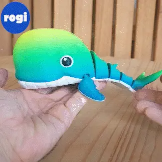 WHALE CARTOON ARTICULATED