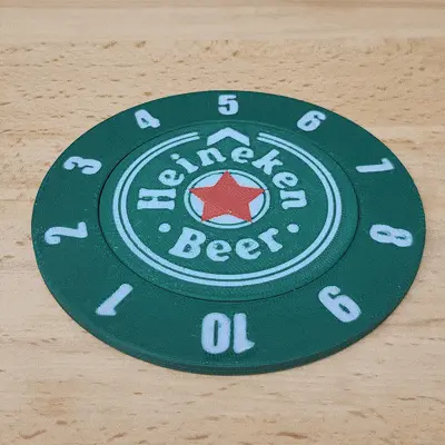 HEINEKEN DRINK COUNT COASTER (SINGLE+MULTI COLOR)