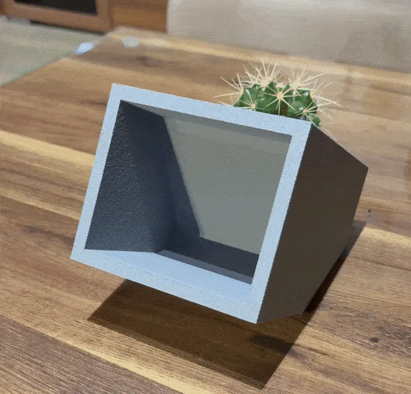 DESIGNER DESKTOP ORGANIZER WITH OPTIONAL PLANTER
