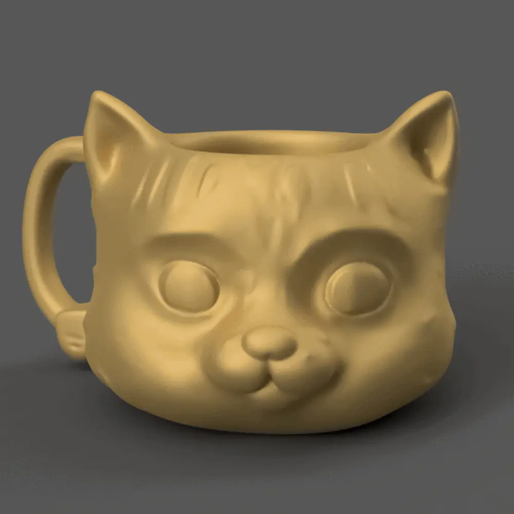 Cute Cat Pot STL – Planter, Candy Dish, Pen Holder