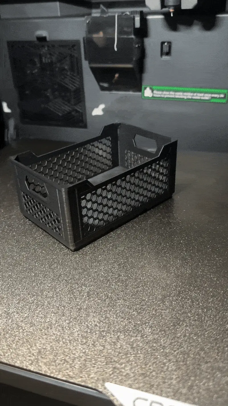 Gridfinity Honeycomb Storage Crate - Stackable Box