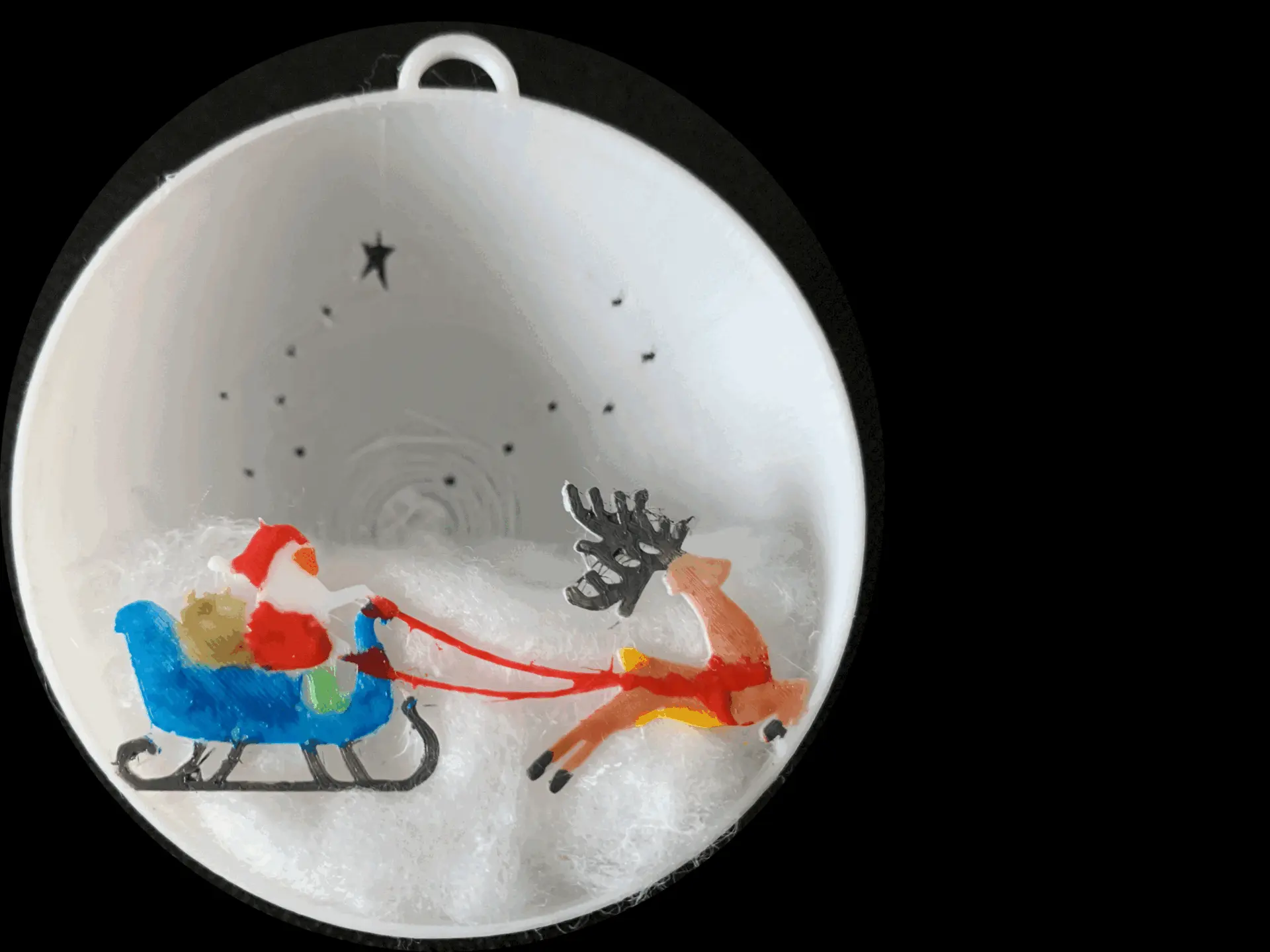 santa christmas globe