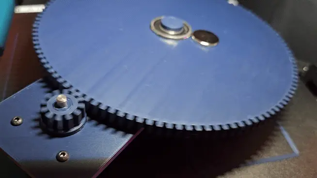 Prototype Rotating Platform – nema 17 reduction gears 1:10