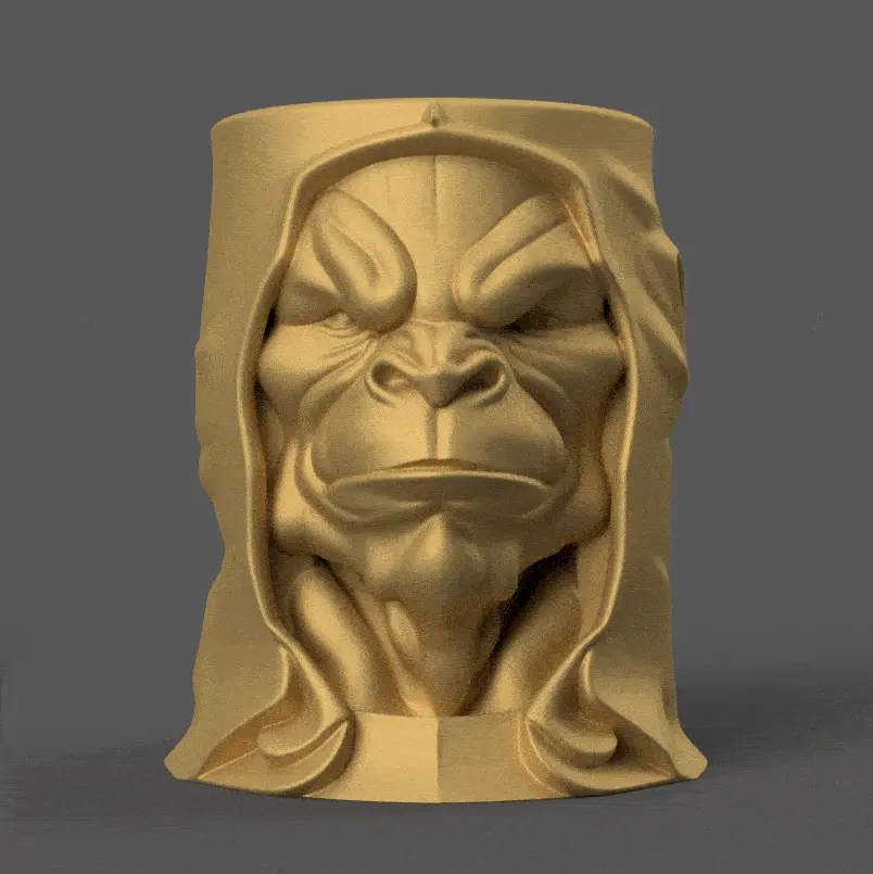 Orc Bust Planter Vase Candle holder