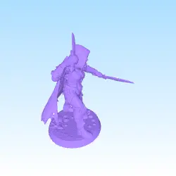 dark elfe warrior tabletop skirmish game D&D like